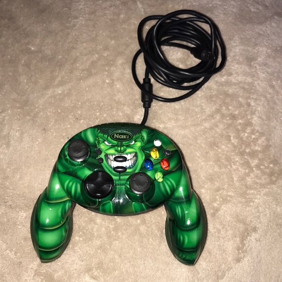 2003 Marvel Hulk pad analog controller XBox 💕 - Picture 2 of 4